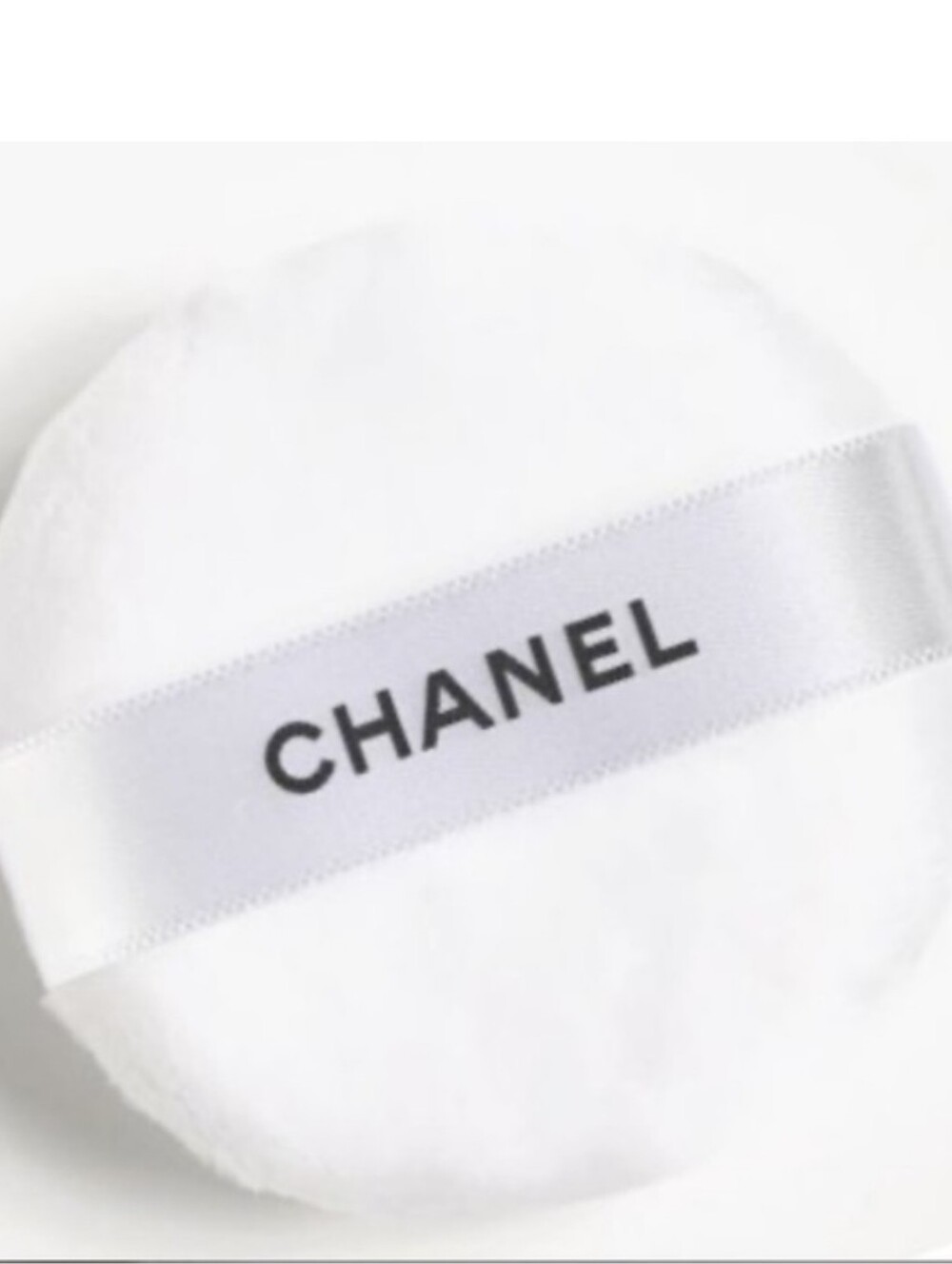 CHANEL White Makeup Powder Puff